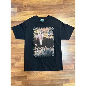 ZZ Top 2003 Tour Tee Vintage Cinder Block Double-Sided Shirt – Size L